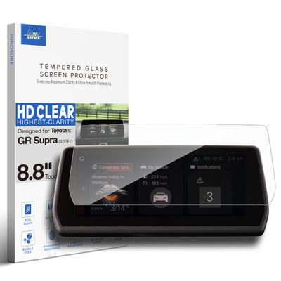 INNOSURE Tempered Glass Screen Protector for Toyota GR Supra 2020/2021/2022/2023/2024/2025/2026 2.0 3.0 3.2 A90 A91 MK5 8.8" Touchscreen (HD Clear)