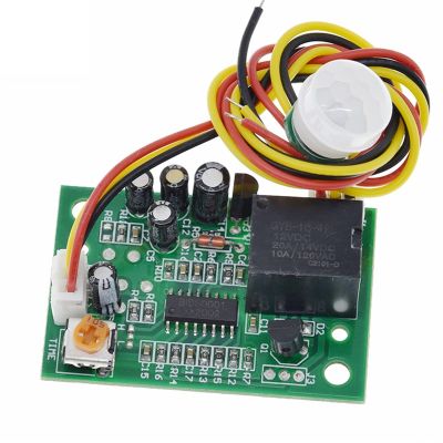 KENID IT DC 12V PIR IR Pyroelectric Infrared Module Adjustable Relay Output Human Body Sensor 1Pcs