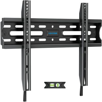 Fixed TV Wall Mount for Most 26-60 Inch Screen, Low Profile TV Mount with Quick Release Lock, Ultra Slim Wall Mount Bracket, Max VESA 400x400mm, Holds up to 99 lbs, up to 16Wood Studs by USX STAR