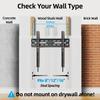 Fixed TV Wall Mount for Most 26-60 Inch Screen, Low Profile TV Mount with Quick Release Lock, Ultra Slim Wall Mount Bracket, Max VESA 400x400mm, Holds up to 99 lbs, up to 16Wood Studs by USX STAR view 3