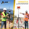 AdirPro Prism Pole Tripod Aluminum Range Pole Tripod Use for Survey Pole, Rover Rod, GPS Pole, Leveling Staff GNSS RTK Rod Stand - Survey Equipment for Total Station Surveying (Red/White) view 4