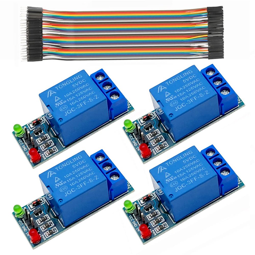 1 one Channel Relay Switch Module 24V Low Level Trigger Relay Expansion Board for Arduino UNO R3 DSP ARM PIC AVR STM32 Raspberry Pi 4pcs
