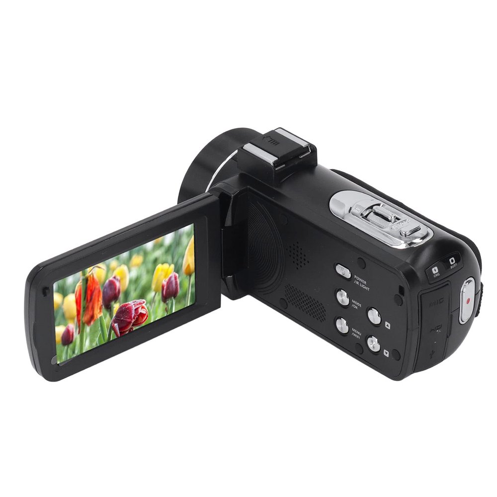 Luqeeg Digital Camcorder, 4K Ultra HD Video Camera Camcorder, 18X Digital Zoom 48MP Vlogging Camera with 3 Inch Touchscreen, 1080P 60fps Mini UHD DV Recorder