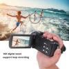 Luqeeg Digital Camcorder, 4K Ultra HD Video Camera Camcorder, 18X Digital Zoom 48MP Vlogging Camera with 3 Inch Touchscreen, 1080P 60fps Mini UHD DV Recorder view 2