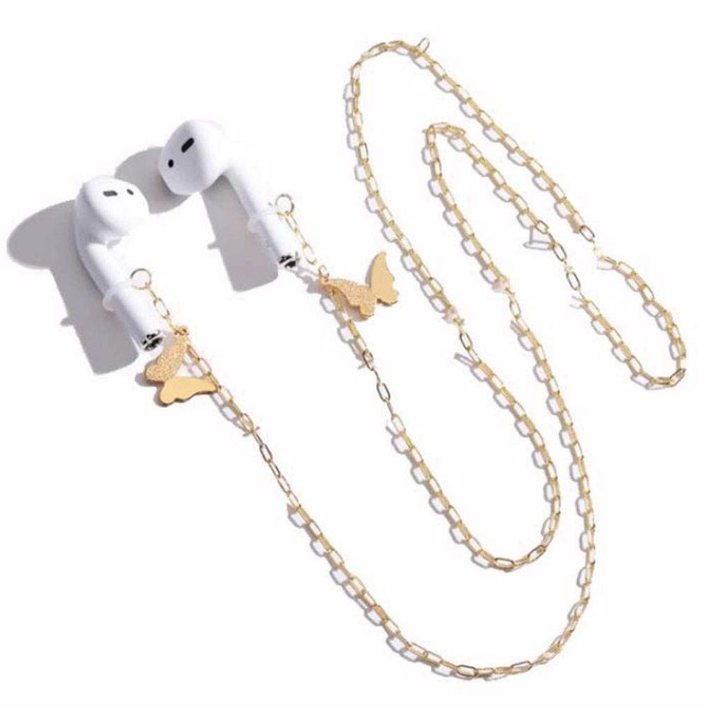 Anti Lost Earring Strap For Airpods Hooks Ear Clip For Airpods Wireless Earphone Holder for AirPods Anti Lost Ear Clip Strap Compatible with Airpods (Butterfly style)