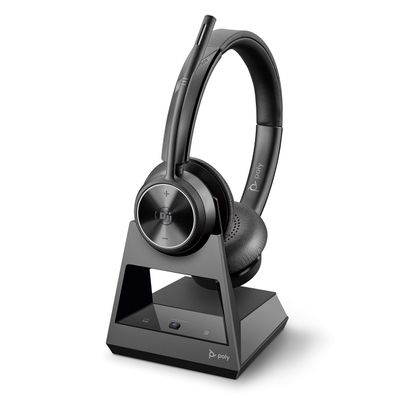 Plantronics Poly Savi 7320-M Ultra-Secure Wireless DECT Headset System - Microsoft Teams Certified Version (Renewed)