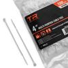 TR Industrial Multi-Purpose Cable Ties (500 Piece), 4", Natural view 1