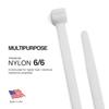 TR Industrial Multi-Purpose Cable Ties (500 Piece), 4", Natural view 2