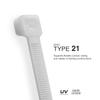 TR Industrial Multi-Purpose Cable Ties (500 Piece), 4", Natural view 3