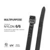 TR Industrial Multi-Purpose UV Cable Ties (300 Piece), 8", Black view 3