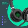 Yealink WH66 Stereo Wireless DECT Headset Teams Certified,Long Wireless Range 160m/525ft,Talk Time 14H,Speaker,Work with PC/Laptop/Desk Phone,Cell Phone (USB-A,Bluetooth),Noise Canceling Microphone view 3
