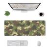 Camo Browns Greens Gaming Mouse Pad Large Mouse Pad (31.5x12 Inch) Non-Slip Rubber Base Large Desk Mat Desk Protector for Home Office Gaming Work view 1