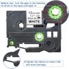 4-Pack TZE-231 P-Touch Brother Label Maker Tape Replacement for tze Tape 12mm 0.47 Laminated White,Laminated Compatible Label Maker,for PT-1010, PT-1010B, PT-1010NB, PT-1010R, PT-1010RDT, PT-1010S view 3