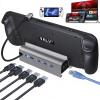 Docking Station for Steam Deck ROG Ally, 6 in 1 Stream Deck Dock with HDMI 2.0 4K@60Hz, 1000Mbps Gigabit Ethernet, 3 USB-A 3.0 and 100W Full Speed Charging USB-C Port Compatible with Valve Steam Deck view 1