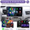 8Core 4+64GB Android 13 Car Radio for Honda Civic 2006-2011: 10.1" HD Touchscreen Stereo with Wireless CarPlay Android Auto GPS 5G WiFi Bluetooth FM AM RDS SWC 1080P Camera view 3