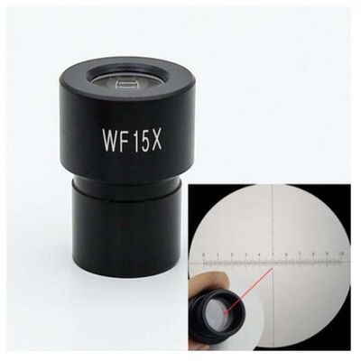 RADHAX Microscope Kit - 23.2mm WF15X 13mm Wide Angle Biological Microscope Eyepiece Lens with Reading Micrometer Scale