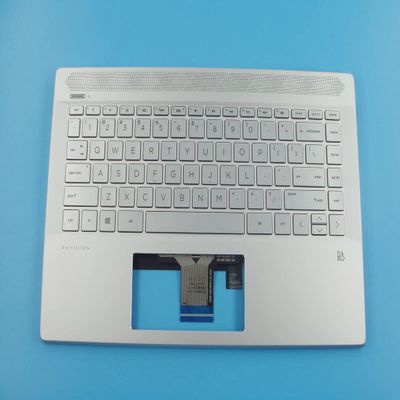 Bayjebu Parts for HP Pavilion 14-CE TPN-Q207 Palmrest Keyboard Bezel US Backlit Non-Fingerprint L19191-001