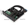 3.5 Inch Front Panel USB3.0 Hub, High Speed 4 Port Internal Combo Bracket Adapter for PC Desktop 3.5 Inch Floppy Bay view 2