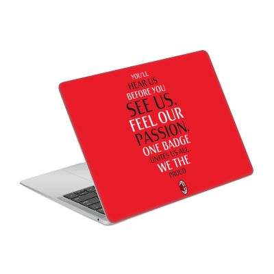 Head Case Designs Officially Licensed AC Milan Typography Art Vinyl Sticker Skin Decal Cover Compatible with MacBook Air 13.3" A1932/A2179