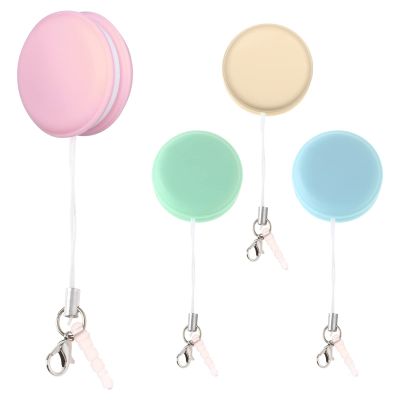 jojofuny 4 Pcs Macaron Phone Screen Cleaner Novelty Macaron Shape Cleaning Ball Keychain for Cleaning Mobile Phone Computer Glasses (Random Color)