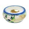 Polmedia Polish Pottery Heater UNIKAT - Royal Meadow Pattern Handmade in Boleslawiec Poland by Ceramika Dalia + Certificate of Authenticity view 3