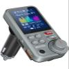 Nulaxy FM Bluetooth Transmitter for car, Strong Microphone Bluetooth Car Adapter with 1.8" Color Screen for Hands-Free Calls, Supports QC3.0 Charging, Treble and Bass Sound Music Player- KM30 Grey view 1