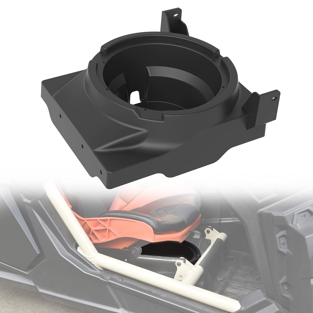 SAUTVS Speaker Panels for Can-Am Maverick X3, 10" Under Seat Speaker Pods Enclosures Kit for Can Am Maverick X3 MAX 2017-2025 All Model Accessories (1PC, Passenger or Driver Side)