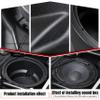 SAUTVS Speaker Panels for Can-Am Maverick X3, 10" Under Seat Speaker Pods Enclosures Kit for Can Am Maverick X3 MAX 2017-2025 All Model Accessories (1PC, Passenger or Driver Side) view 2