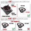 SAUTVS Speaker Panels for Can-Am Maverick X3, 10" Under Seat Speaker Pods Enclosures Kit for Can Am Maverick X3 MAX 2017-2025 All Model Accessories (1PC, Passenger or Driver Side) view 4