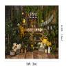 10x6.5ft Spring Garden Background Wooden House Winter Jasmine Flooring Backdrop for Baby Shower Party Supplies Decor Banner Portrait Studio Photoshoot Prop Props view 4