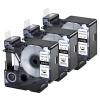 USUPERINK 3 Pack Compatible for Dymo Rhino 18484 Black on White 19mm 3/4'' x 5.5m 18 feet Permanent Polyester Label Tape for Rhino Pro 4200 5000 5200 6000 3M PL200 PL300 Industrial Label Makers view 1