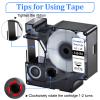 USUPERINK 3 Pack Compatible for Dymo Rhino 18484 Black on White 19mm 3/4'' x 5.5m 18 feet Permanent Polyester Label Tape for Rhino Pro 4200 5000 5200 6000 3M PL200 PL300 Industrial Label Makers view 3