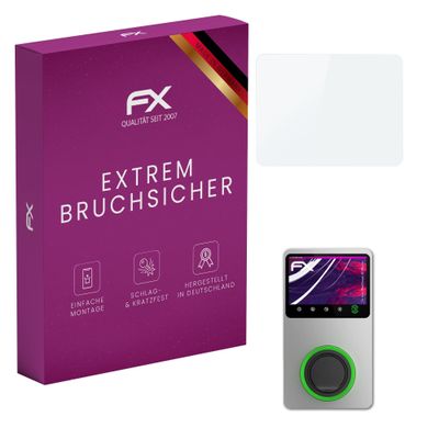 atFoliX Plastic Glass Protective Film compatible with Autel MaxiCharger AC Wallbox, 9H Hybrid-Glass FX Screen Protector