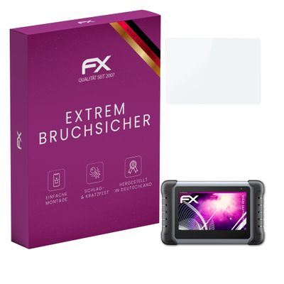 atFoliX Plastic Glass Protective Film compatible with Autel MaxiPRO MP808, 9H Hybrid-Glass FX Screen Protector