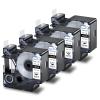 USUPERINK 4 Pack Rhino 5200 Black on White Compatible for Dymo Rhino 18445 Permanent Vinyl Label 3/4 inch 19mm x 5.5m for Rhino Pro 4200 5000 6000 3M PL200 PL300 Industrial Label Maker Tape view 1
