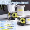 USUPERINK 6 Pack Compatible for Dymo Rhino 18490 Black on Yellow 12mm 1/2'' x 3m 11.5 feet Flexible Nylon Label Tape for Rhino 1000 3000 4200 5000 5200 6000 3M PL200 PL300 Industrial Label Makers view 2