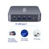 MINIX NEO J51-C8 Mini Computer, 8GB/256GB PCIe NVMe SSD Aluminum Mini PC [Wi-Fi6/Dual 2.5GB LAN/USB-C(Data/display/12V DC)/Triple Display/4K @ 60Hz/PXE Boot/RTC/Vesa Mount] view 3