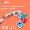 Canon IVY 2 Mini Photo Printer, Print from Compatible iOS & Android Devices, Sticky-Back Prints, Pure White + ZINK Photo Paper 100 Sheets Pack view 2
