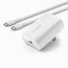 Belkin USB C Charger Block 30W - USB-C to C Cable Included - PPS, USB-IF Certified PD 3.0 Super Fast Charging - Samsung Galaxy S25, Apple iPhone 17, Air, Google Pixel, Nintendo Switch 2 & More - White view 1