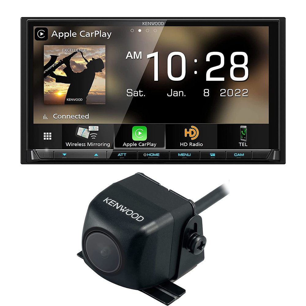 KENWOOD DMX908S EXCELON 6.95 Inch LCD Touchscreen Digital Multimedia Receiver | Plus Kenwood CMOS-230 Backup Camera