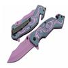 SZCO 7.75" Flying Dragon Assisted Open Rescue Utility Folding Knife (Purple) view 1