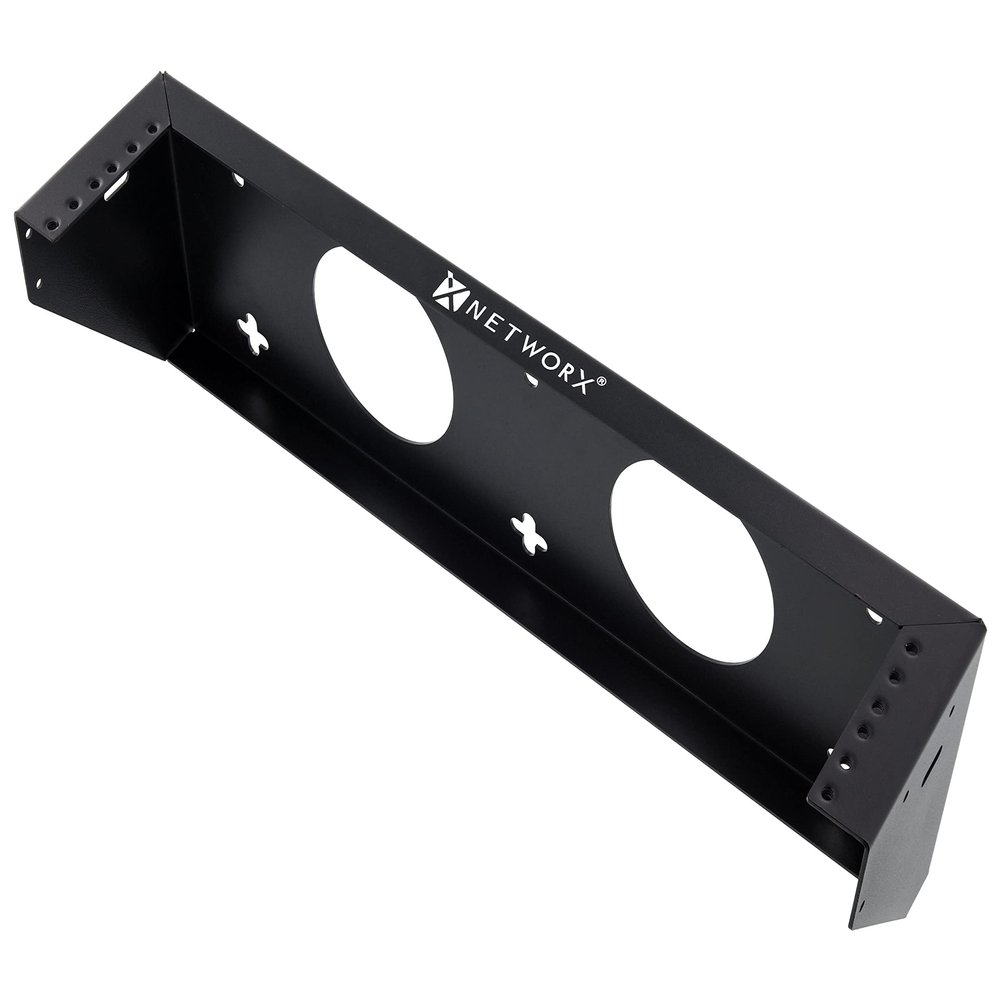 Networx 2U Vertical 19 Inch Wall Mount Server Bracket for Network and Data Panel Equipment