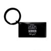 New Server Graduation Gifts for Server Keyring Gifts for Server Look at You Becoming a Server & Shit Server Christmas Birthday Funny Gifts Black Keychain, Keyring Present Idea for Coworkers Engraved view 1