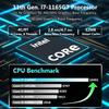 KINGDEL Mini Desktop Computer, Business Mini PC with i7 11th Gen. CPU, 32GB RAM, 256GB NVMe SSD, 4K 4096x2304, HD Port, VGA, 2xCOM RS232, Full Metal Case view 2