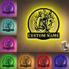 Custom Flaming Football Player Wall Sign Night Light Personalized US Football Player Name Lamp Rugby Wall Art Decor Football Room Decoration for Kid Boy Girl (Flaming Football Player Wall Sign Light) view 4