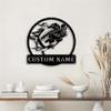 Custom Football Player Wood Wall Sign Light Flame Football LED Lamp Personalized Rugby Name Metal Wall Decor Football Kids Room Sign for Boy Men (Rugby Player Wall Sign Light) view 3