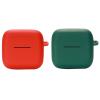 2 Pack DAYJOY Soft Silicone Protective Case Cover Compatible with Skullcandy Mod Earbuds, Protective Skin Sleeve with Key Chain (red+Green) view 1