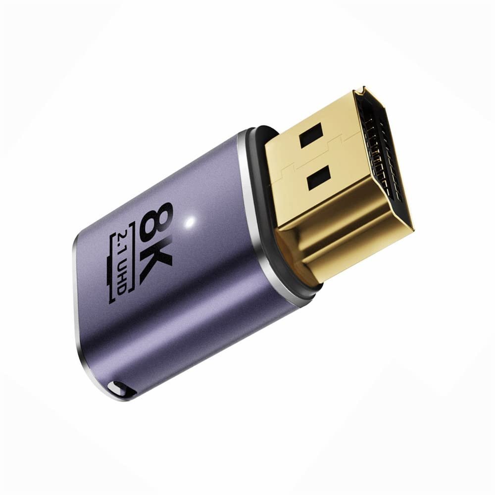 NFHK HDMI Male to HDMI 2.1 Female UHD Extension Gold Converter Adapter Support 8K 60hz HDTV