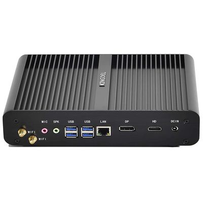 KINGDEL NC860 Mini Desktop Computer, Fanless Business PC with i7 11th Gen. Up to 4.7GHz, 32GB DDR4 RAM, 1TB NVMe SSD, 4K: 4096x2304, Gigabit Ethernet