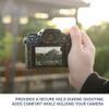 JJC Deluxe Aluminum Alloy Metal Thumb Up Grip for Fuji Fujifilm X-T5 XT-5 X-T4 X-T3 XT5 XT4 XT3 Camera with Hot Shoe Cover Protector Thumb Rest Support Black view 3